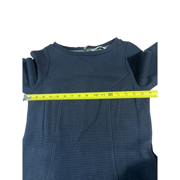 Boden Trinity Jersey Sheath Dress Womens Size 6L Black Midi Workwear Business - Picture 3 of 8